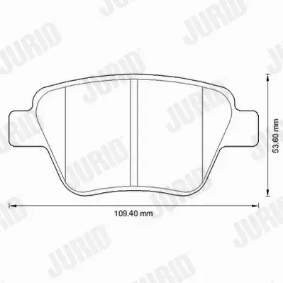 JURID KLOCKI CERAMICZNE TYŁ AUDI A3 8P1 8PA 