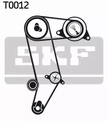 SKF POMPA WODY + ZESTAW PASKA ROZRZĄDU  VKMC 01040 