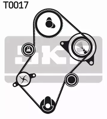 SKF POMPA WODY + ZESTAW PASKA ROZRZĄDU  VKMC 03241 