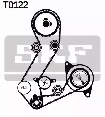 SKF POMPA WODY + ZESTAW PASKA ROZRZĄDU  VKMC 04106-1 