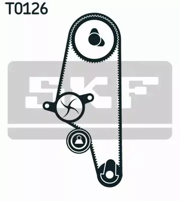 SKF POMPA WODY + ZESTAW PASKA ROZRZĄDU  VKMC 01107 