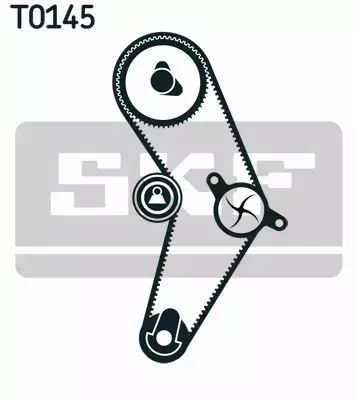 SKF POMPA WODY + ZESTAW PASKA ROZRZĄDU  VKMC 02204-3 