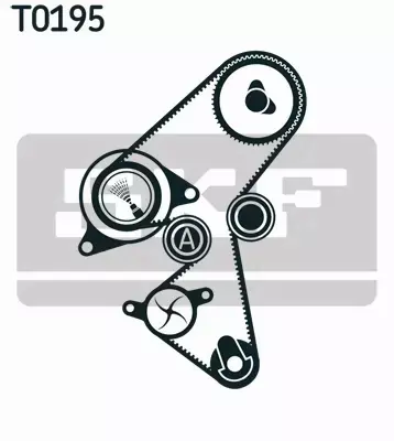 SKF POMPA WODY + ZESTAW PASKA ROZRZĄDU  VKMC 03259 