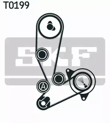 SKF POMPA WODY + ZESTAW PASKA ROZRZĄDU  VKMC 02390 