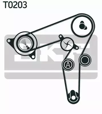 SKF ZESTAW ROZRZĄDU VKMA 02197 