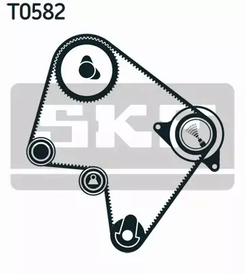 SKF ZESTAW ROZRZĄDU + POMPA WODY VKMC 96010 