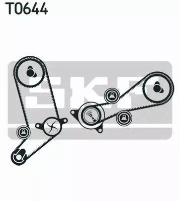 SKF ROZRZĄD + POMPA VOLVO 850 S80 2.5 TDI 