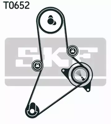 SKF ZESTAW PASKA ROZRZĄDU  VKMA 02383 