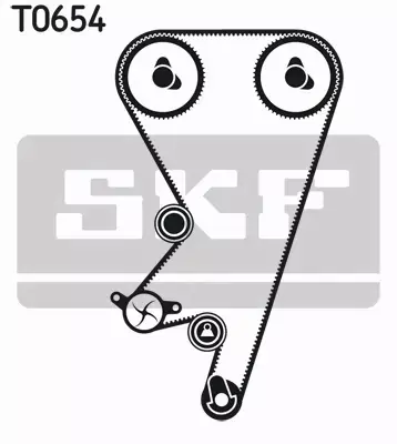 SKF POMPA WODY + ZESTAW PASKA ROZRZĄDU  VKMC 05202 