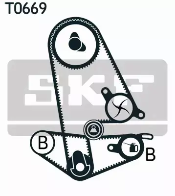 SKF ZESTAW PASKA ROZRZĄDU  VKMA 93600 