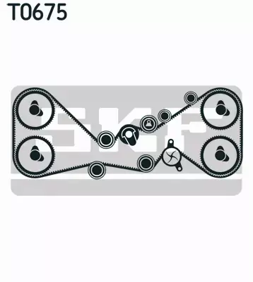 SKF POMPA WODY + ZESTAW PASKA ROZRZĄDU  VKMC 98114 