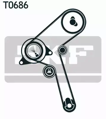 SKF ZESTAW PASKA ROZRZĄDU  VKMA 92519 