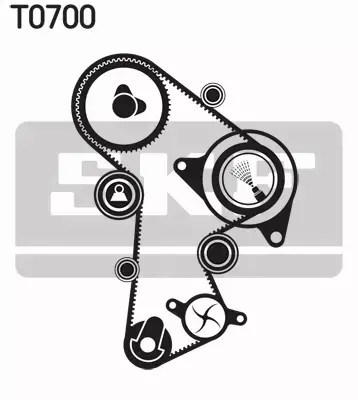 SKF Rozrząd AUDI A3 8P A4 B8 A6 C6 A5 Q5 2.0 TDI 