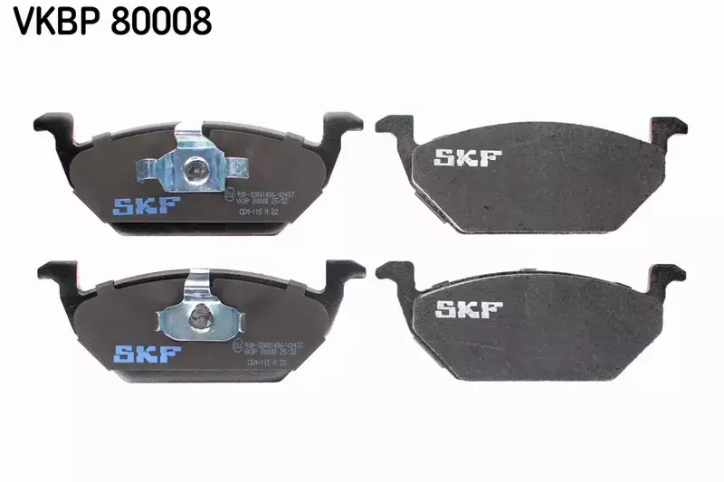 SKF KLOCKI HAMULCOWE VKBP 80008 