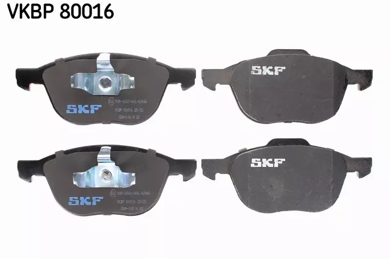 SKF KLOCKI HAMULCOWE VKBP 80016 