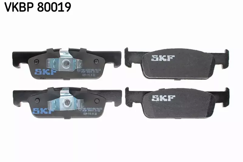 SKF KLOCKI HAMULCOWE VKBP 80019 