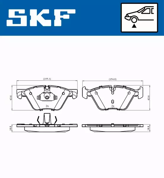 SKF KLOCKI HAMULCOWE VKBP 80246 