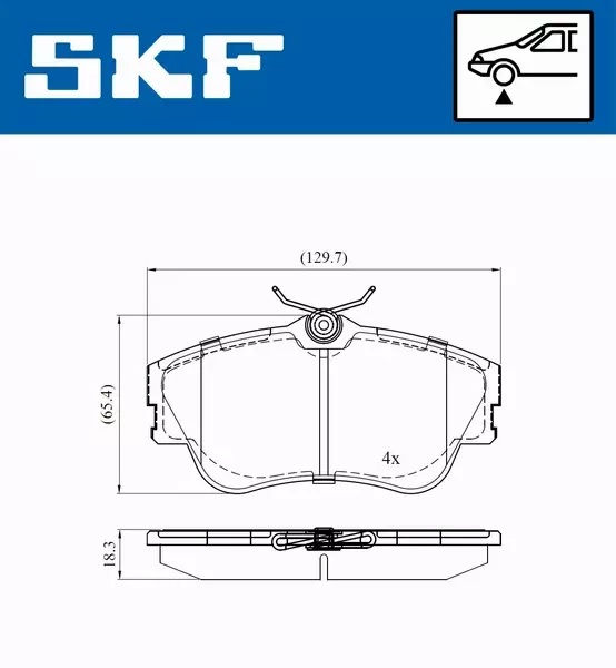 SKF KLOCKI HAMULCOWE  VKBP 80321 