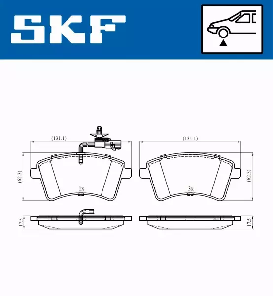 SKF KLOCKI HAMULCOWE  VKBP 80326 E 