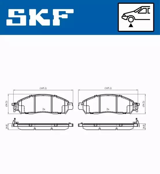 SKF KLOCKI HAMULCOWE VKBP 80339 