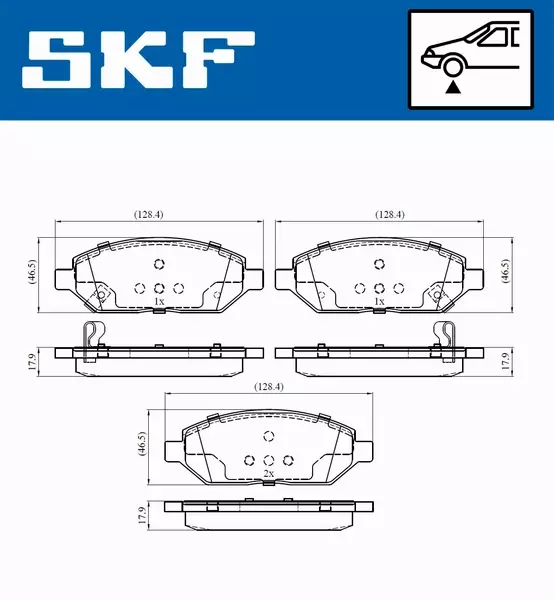 SKF KLOCKI HAMULCOWE VKBP 80367 A 