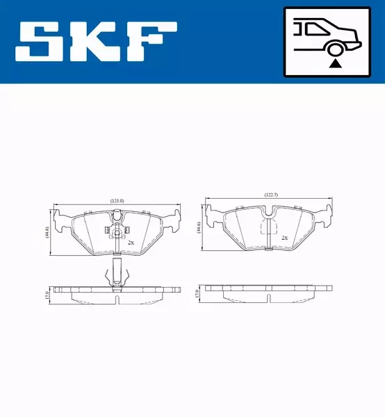 SKF KLOCKI HAMULCOWE  VKBP 90218 