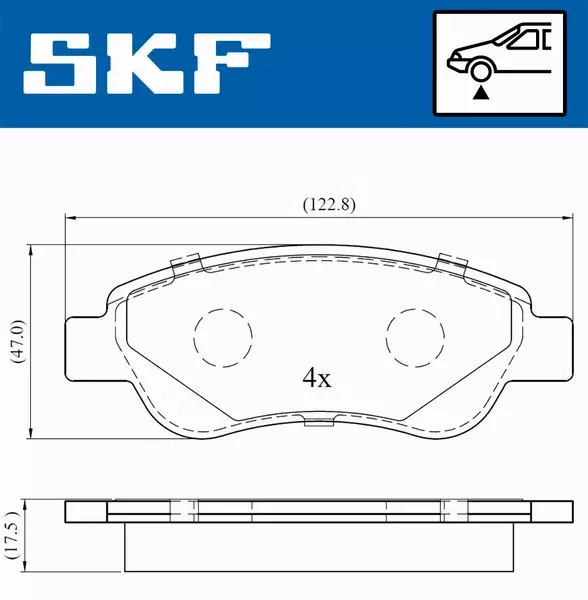 SKF KLOCKI HAMULCOWE VKBP 80037 