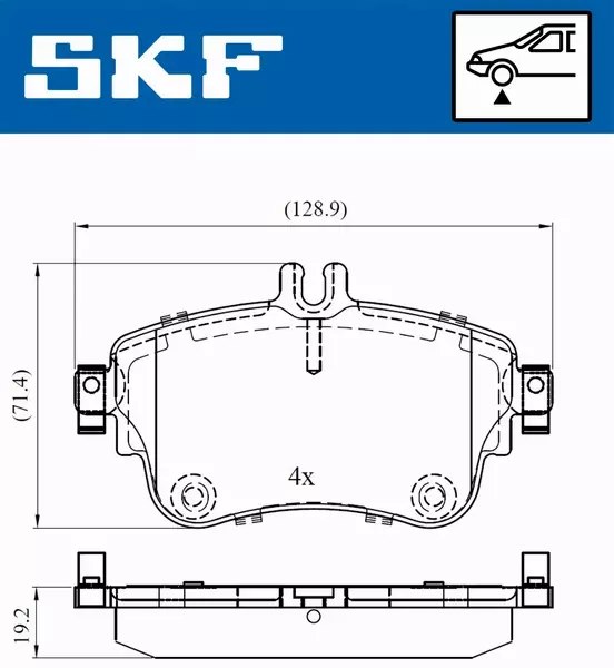 SKF KLOCKI HAMULCOWE VKBP 80099 