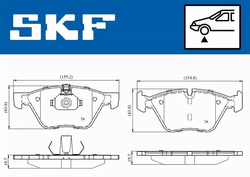 SKF KLOCKI HAMULCOWE VKBP 80141 