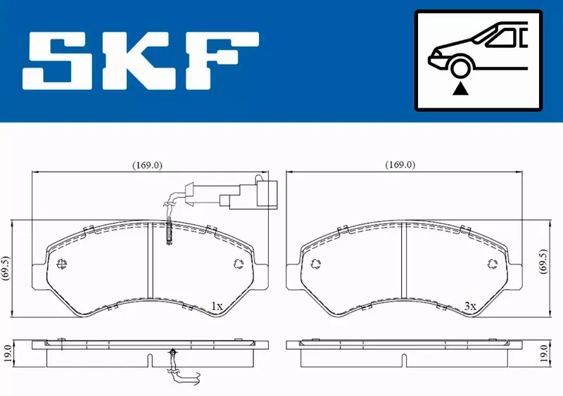 SKF KLOCKI HAMULCOWE VKBP 80210 E 