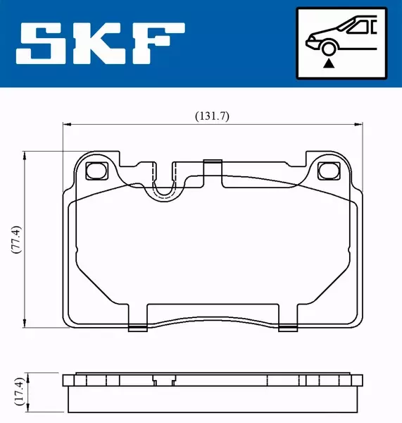 SKF KLOCKI HAMULCOWE  VKBP 80225 