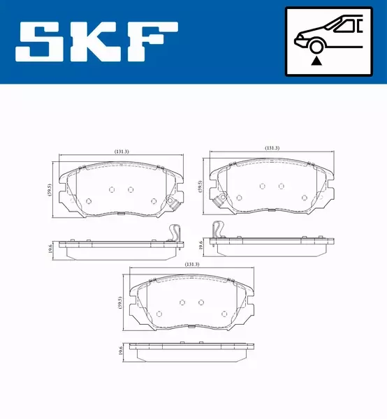 SKF KLOCKI HAMULCOWE VKBP 80244 A 