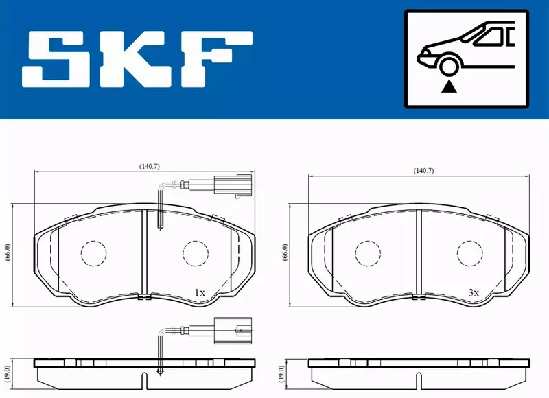 SKF KLOCKI HAMULCOWE VKBP 80273 E 