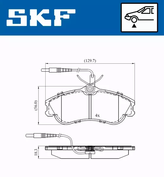 SKF KLOCKI HAMULCOWE  VKBP 80281 E 