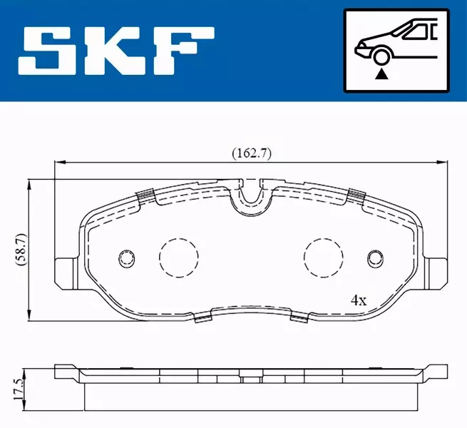 SKF KLOCKI HAMULCOWE  VKBP 80306 