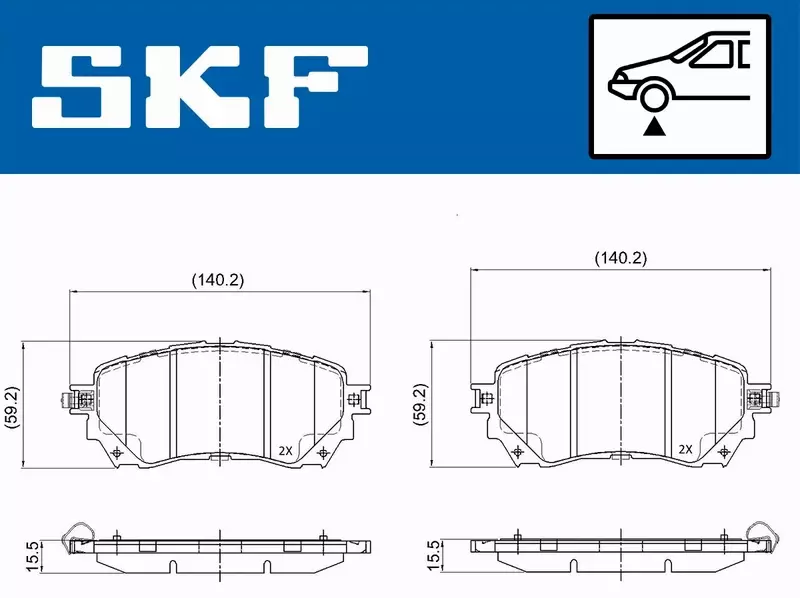 SKF KLOCKI HAMULCOWE VKBP 80394 A 