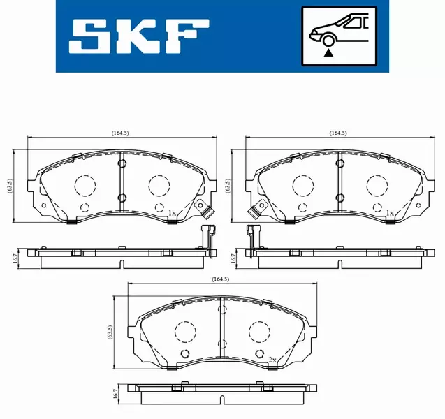 SKF KLOCKI HAMULCOWE  VKBP 80454 A 