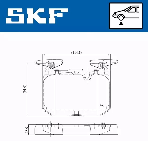 SKF KLOCKI HAMULCOWE VKBP 80467 