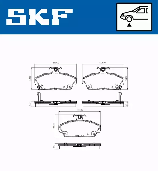 SKF KLOCKI HAMULCOWE VKBP 80479 A 