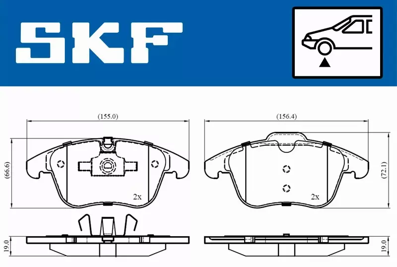 SKF KLOCKI HAMULCOWE VKBP 80503 