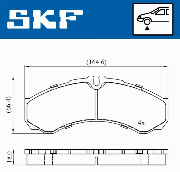 SKF KLOCKI HAMULCOWE  VKBP 80507 