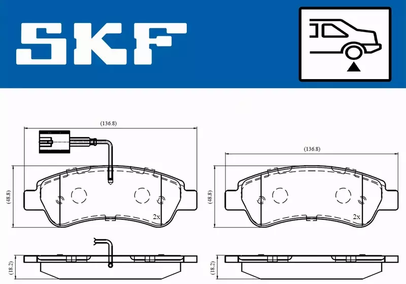 SKF KLOCKI HAMULCOWE  VKBP 90035 E 