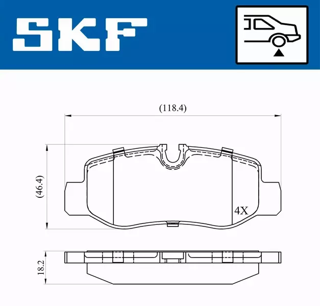 SKF KLOCKI HAMULCOWE VKBP 90080 