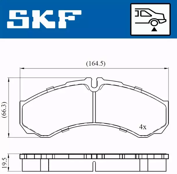 SKF KLOCKI HAMULCOWE VKBP 90130 