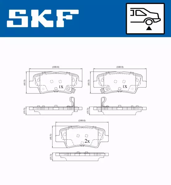 SKF KLOCKI HAMULCOWE VKBP 90174 A 