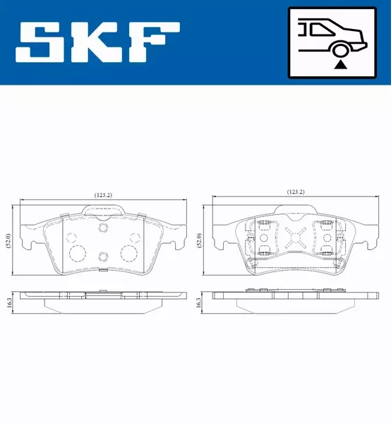 SKF KLOCKI HAMULCOWE VKBP 90178 