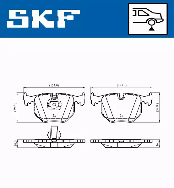 SKF KLOCKI HAMULCOWE VKBP 90625 