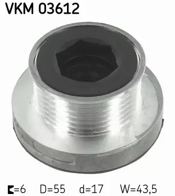 SKF SPRZĘGŁO ALTERNATORA VKM 03612 