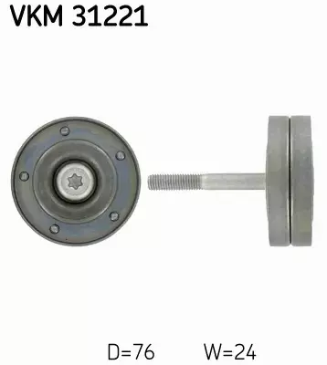 SKF ROLKA PASKA PROWADZĄCA VKM 31221 