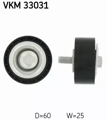 SKF ROLKA PROWADZĄCA PASKA VKM 33031 